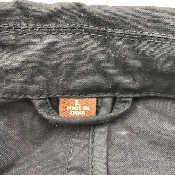 Sonoma Women's Unstructured Blazer Jacket Large Surgeon's Cuffs Workwear Black - Picture 7 of 12